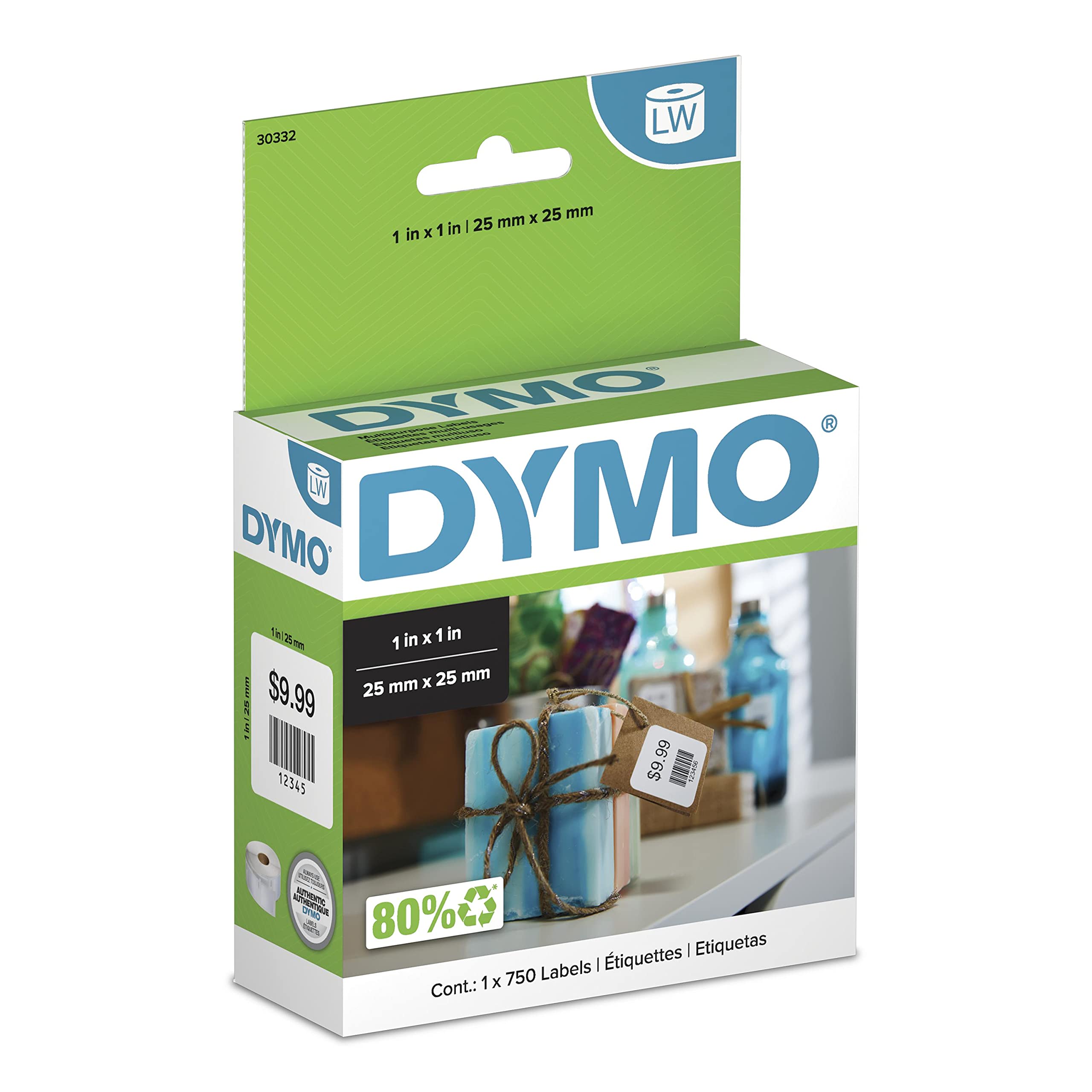 Amazon.com : DYMO Authentic LW Multi-Purpose Square Labels, for